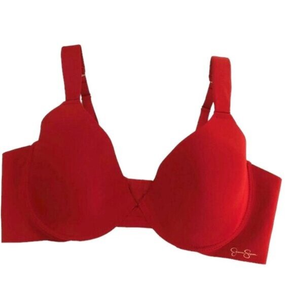 Jessica Simpson Women’s Full Figure Red Underwire Bra 42C - Picture 3 of 8